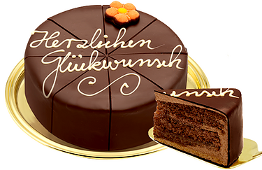 Sachertorte Glückwunsch Sachertorte Glückwunsch