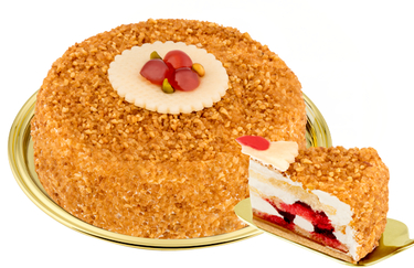 Haselnuss-Krokant-Torte