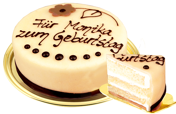 Beschriftbare Marzipantorte