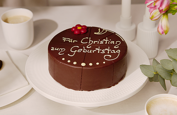 Beschriftbare Sachertorte 