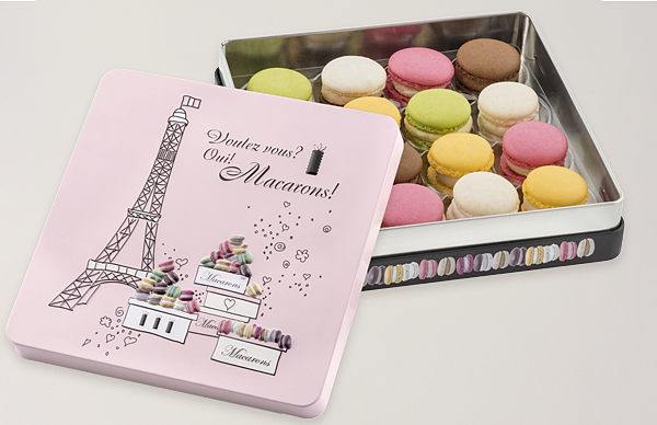 Macarons-Präsentdose „Voulez Vous“