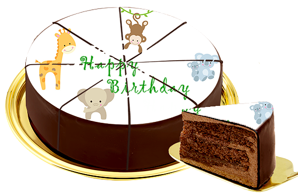 Motiv-Torte "Zootiere"