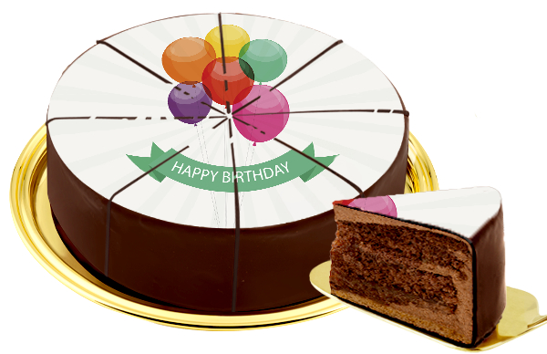 Motiv-Torte "Happy Birthday"
