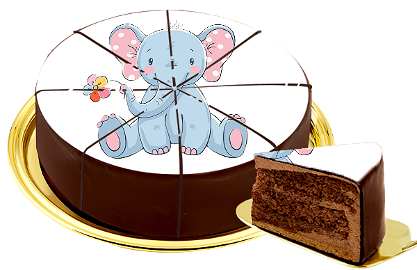 Motiv-Torte "Elefant"