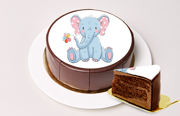Motiv-Torte Elefant