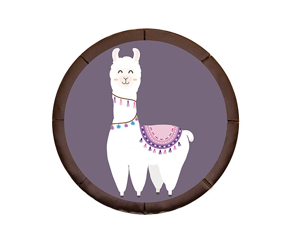 Motiv-Torte Lama