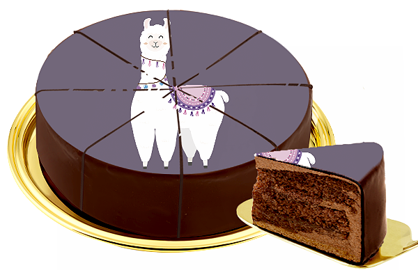 Motiv-Torte "Lama"