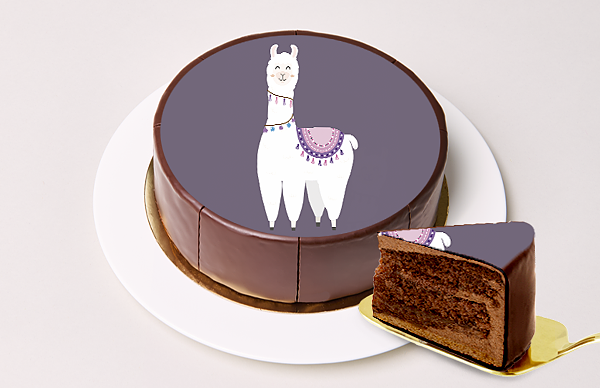 Motiv-Torte Lama