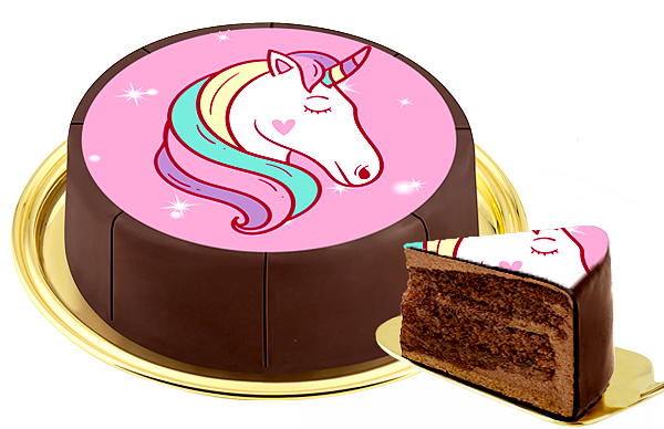Motiv-Torte "Einhorn" Motiv-Torte "Einhorn"