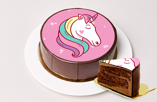 Motiv-Torte Einhorn
