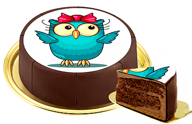 Motiv-Torte "Eule" Motiv-Torte "Eule"