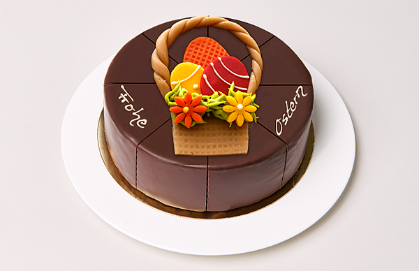 Kaffeehaustorte Wiener Art Osterkorb