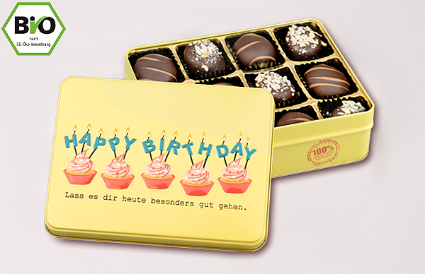 Präsentdose „Happy Birthday“