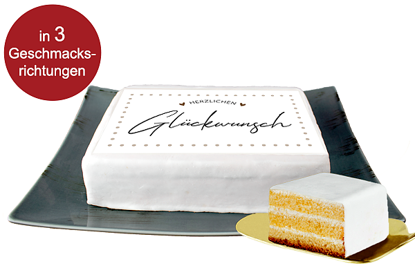 Torte "Herzlichen Glückwunsch"