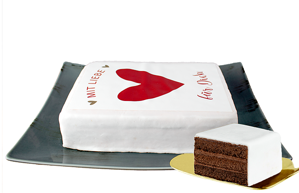 Biskuittorte „Mit Liebe für Dich“