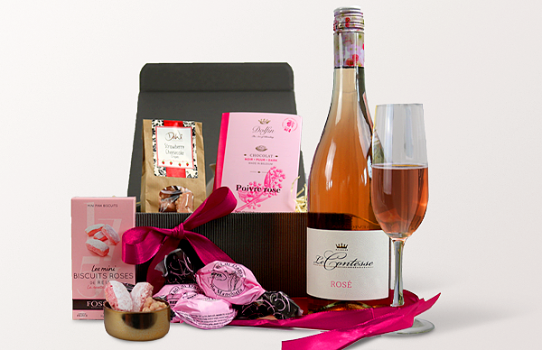 Geschenkbox Rosé