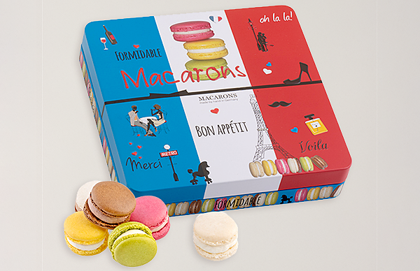 Macaron Präsentdose „Bon Appétit“