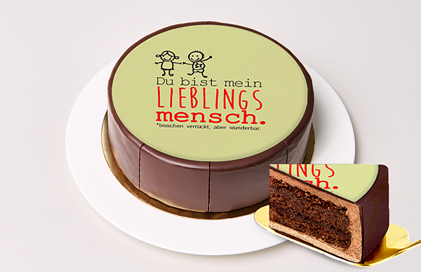 Motiv-Torte „Lieblingsmensch"