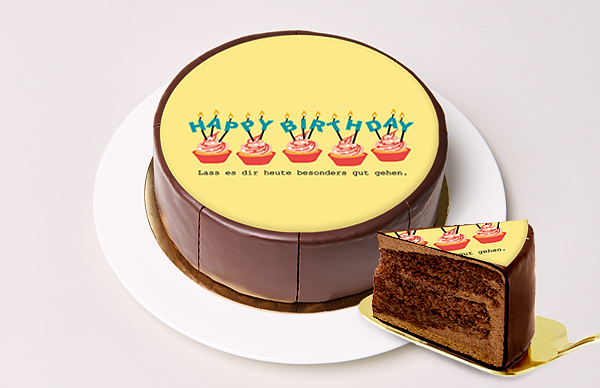 Motiv-Torte „Happy Birthday - Have a special birthday today..."