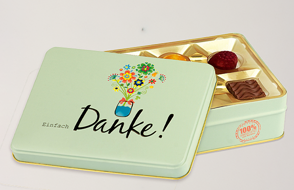 Präsentdose „Einfach Danke“
