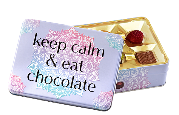 Präsentdose "keep calm..." Präsentdose „keep calm and eat chocolate“