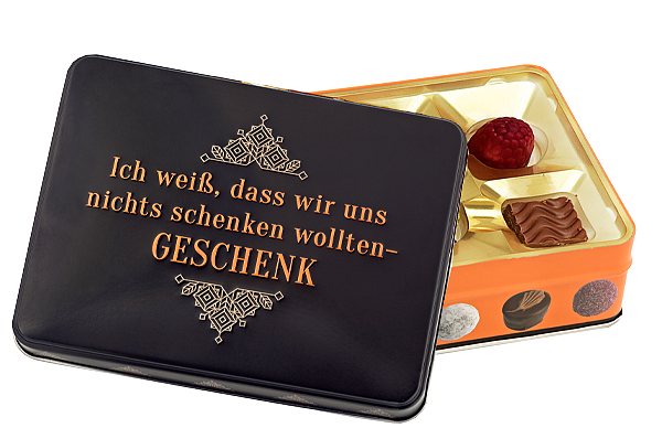 Präsentdose „Nichts-schenken-Geschenk“