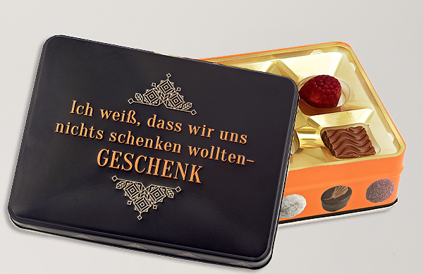 Präsentdose „Nichts-schenken-Geschenk“