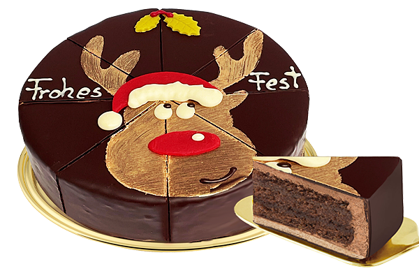 Torte Rentier „Frohes Fest“
