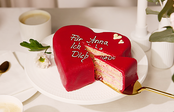 Beschriftbare Konditoren-Herztorte