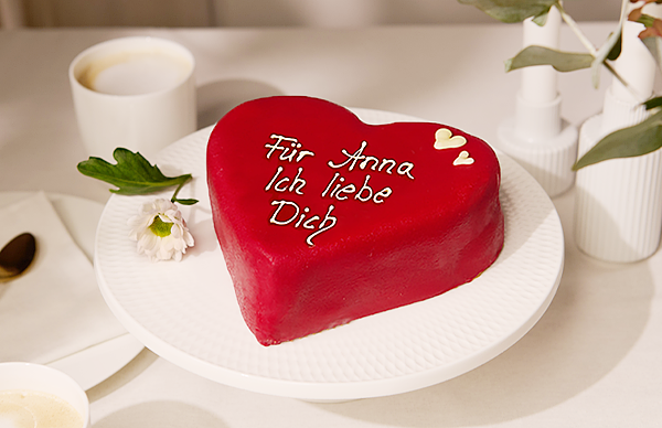Beschriftbare Konditoren-Herztorte