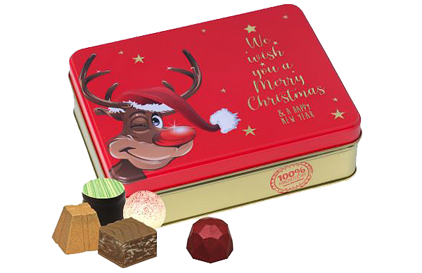 Präsentdose „We wish you a Merry Christmas“