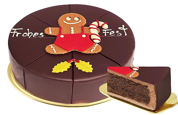 Torte Honigkuchenmann „Frohes Fest“