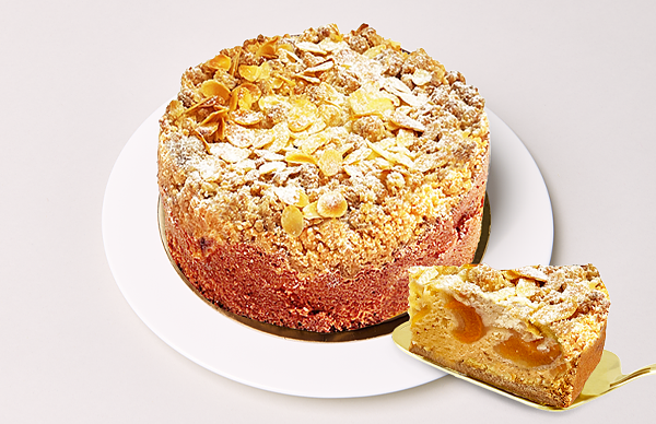 Gebackene Aprikosentorte